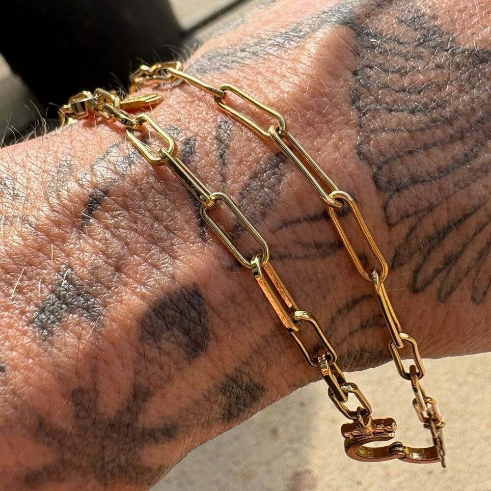 2 Gold Bracelets Stella & Dot Chain GUC Includes Both